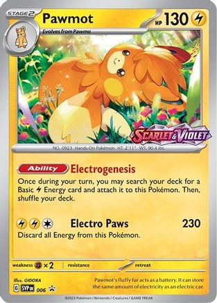 Pawmot - SVP 006 - Pokemon SV Scarlet & Violet Promo