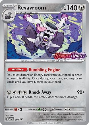 Revavroom - SVP 008 - Pokemon SV Scarlet & Violet Promo