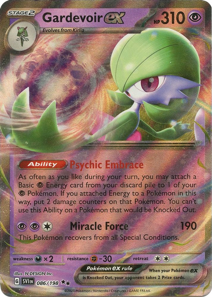 Gardevoir ex - [  086/198 ] - Double Rare - Pokemon SV01 Scarlet & Violet Base Set