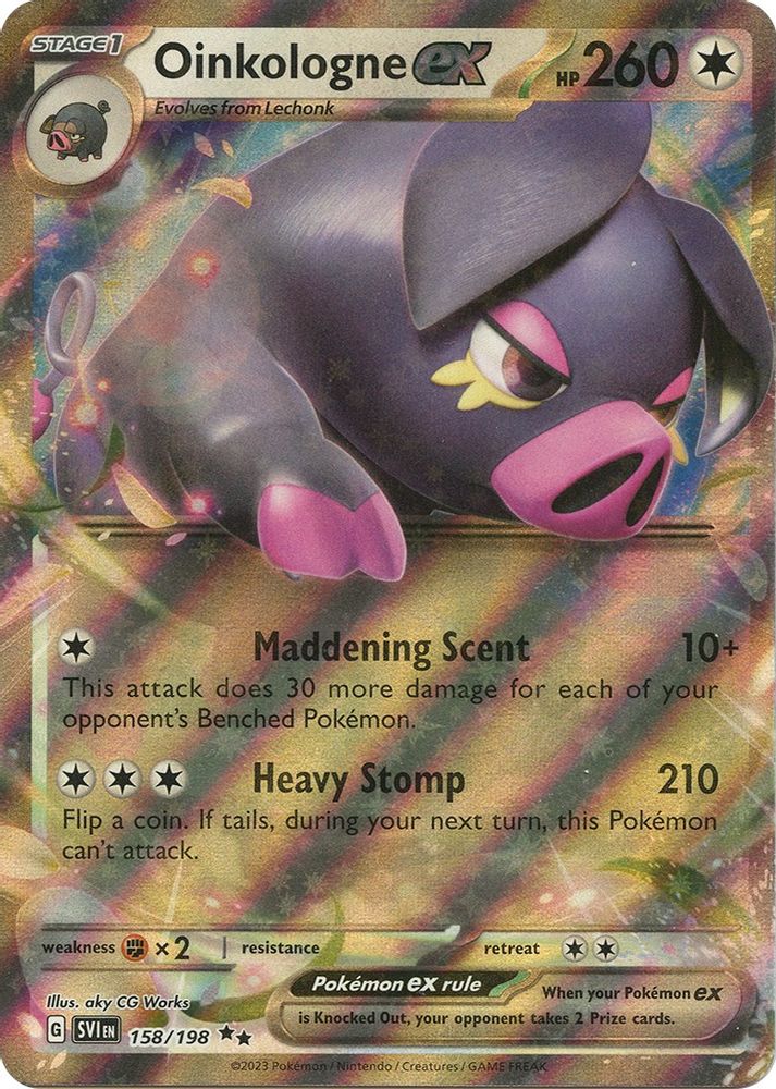 Oinkologne ex - [  158/198 ] - Double Rare - Pokemon SV01 Scarlet & Violet Base Set