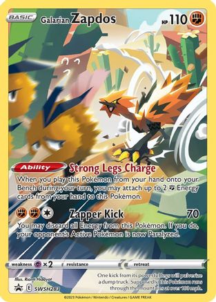 Galarian Zapdos - SWSH283 - Pokemon SWSH Sword & Shield Promo