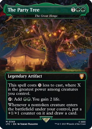Foil Borderless The Party Tree The Great Henge No 348 - Commander Lord Of The Rings Tales Of Middle-earth
