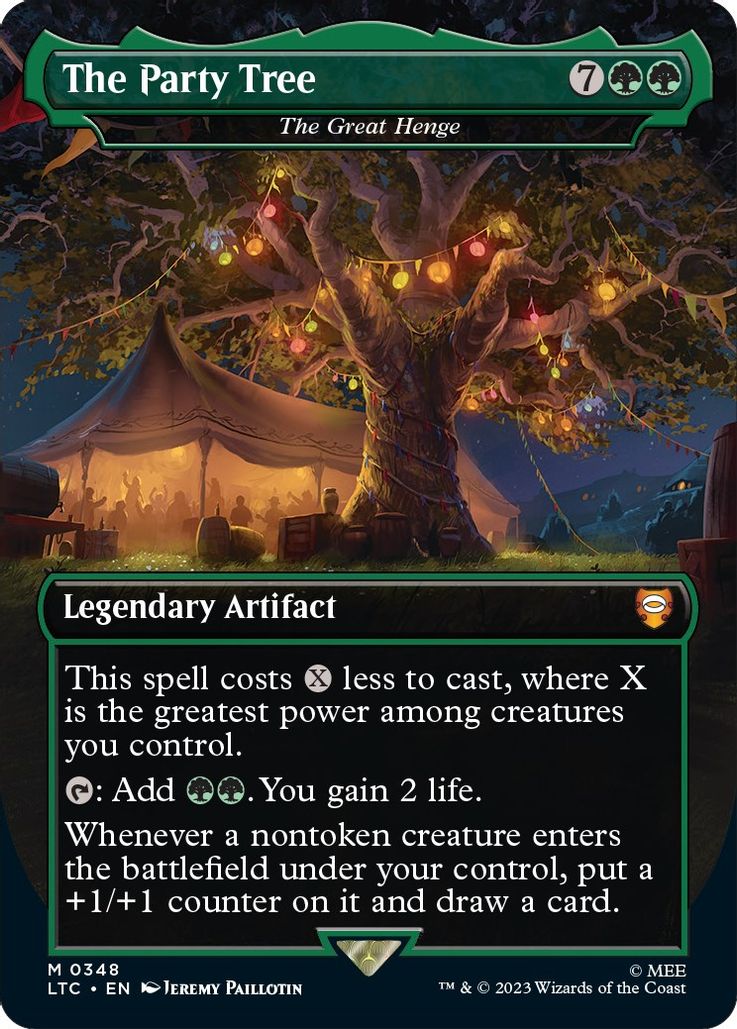 Borderless The Party Tree The Great Henge No 348 - Commander Lord Of The Rings Tales Of Middle-earth