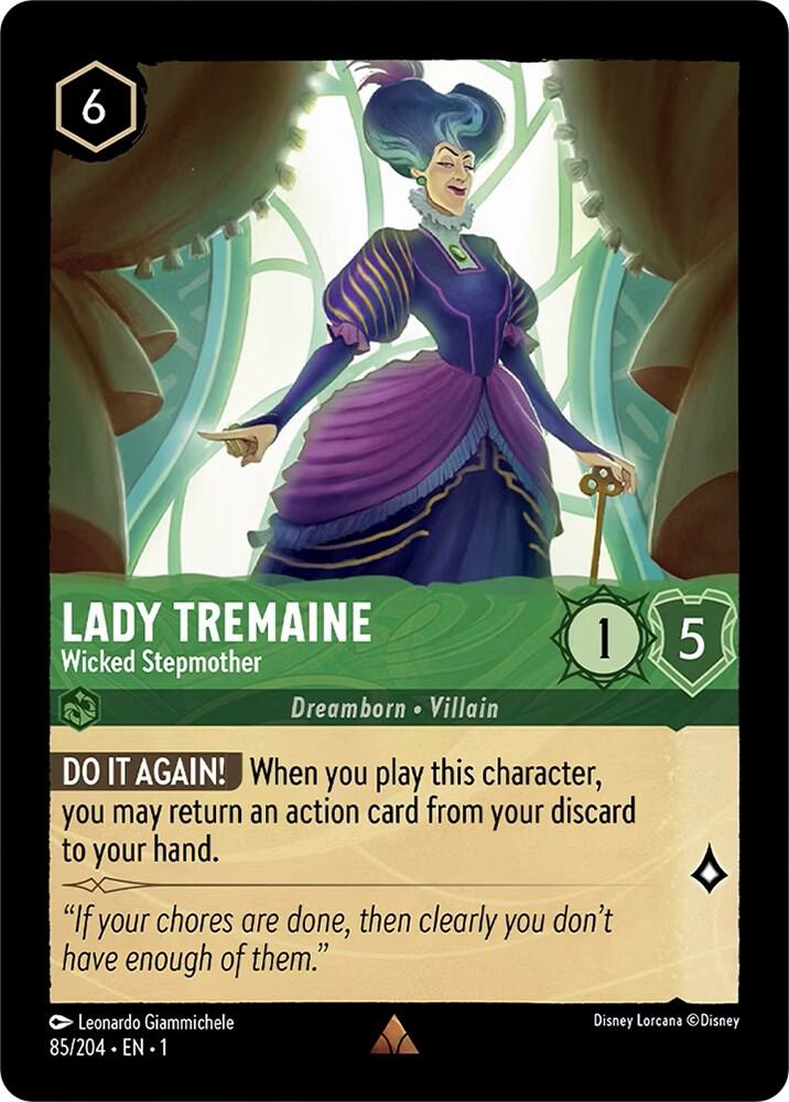 Lady Tremaine - Wicked Stepmother - 85/204 - Rare - Lorcana The First Chapter