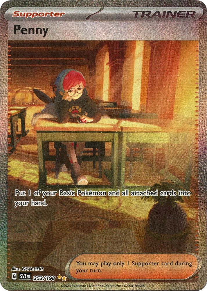 Penny - [  252/198 ] - Special Illustration Rare - Pokemon SV01 Scarlet & Violet Base Set