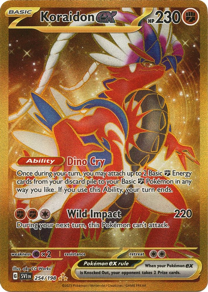 Koraidon ex - [  254/198 ] - Hyper Rare - Pokemon SV01 Scarlet & Violet Base Set