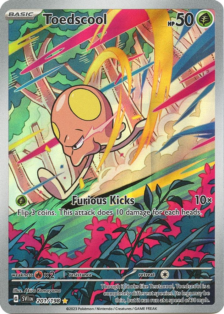 Toedscool - [  201/198 ] - Illustration Rare - Pokemon SV01 Scarlet & Violet Base Set