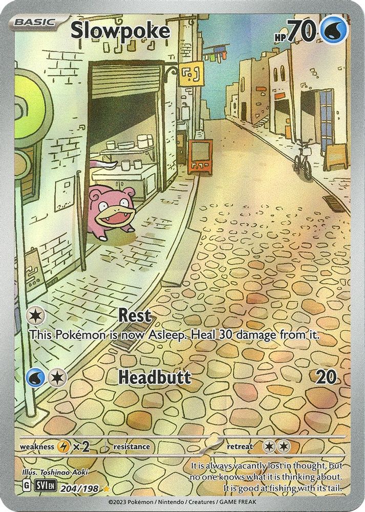 Slowpoke - [  204/198 ] - Illustration Rare - Pokemon SV01 Scarlet & Violet Base Set
