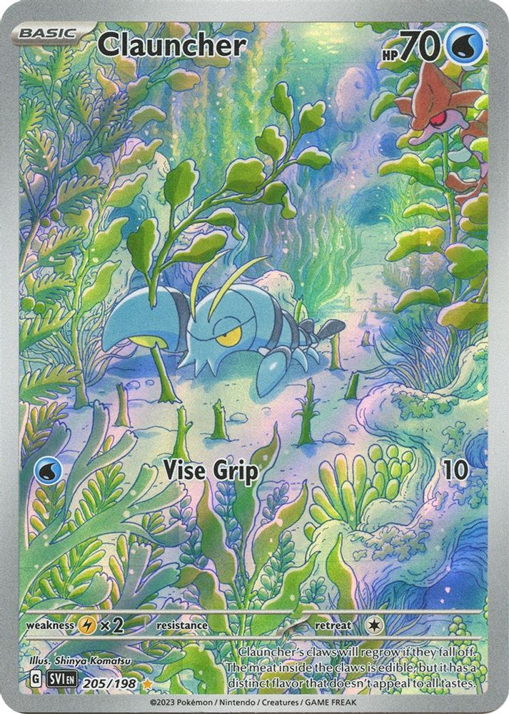 Clauncher - [  205/198 ] - Illustration Rare - Pokemon SV01 Scarlet & Violet Base Set