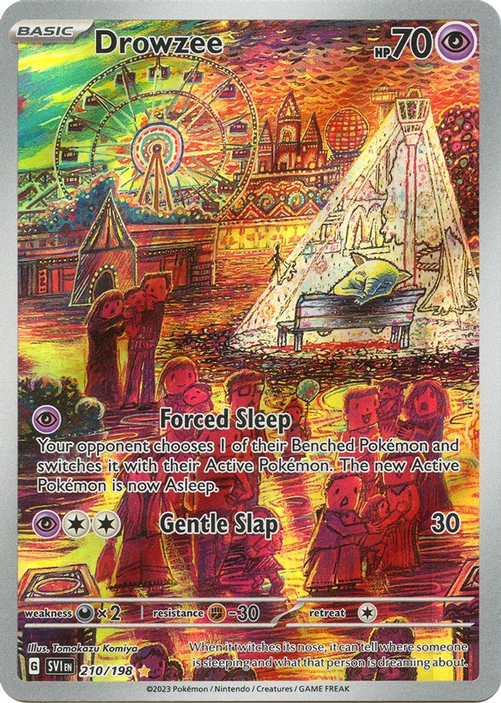 Drowzee - [  210/198 ] - Illustration Rare - Pokemon SV01 Scarlet & Violet Base Set