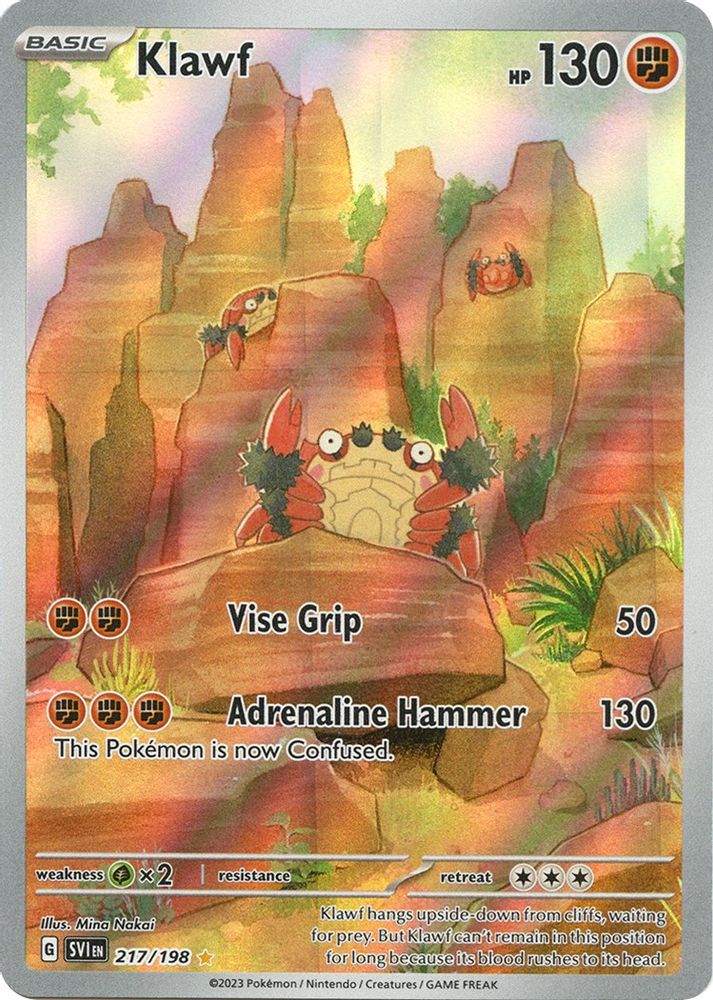Klawf - [  217/198 ] - Illustration Rare - Pokemon SV01 Scarlet & Violet Base Set