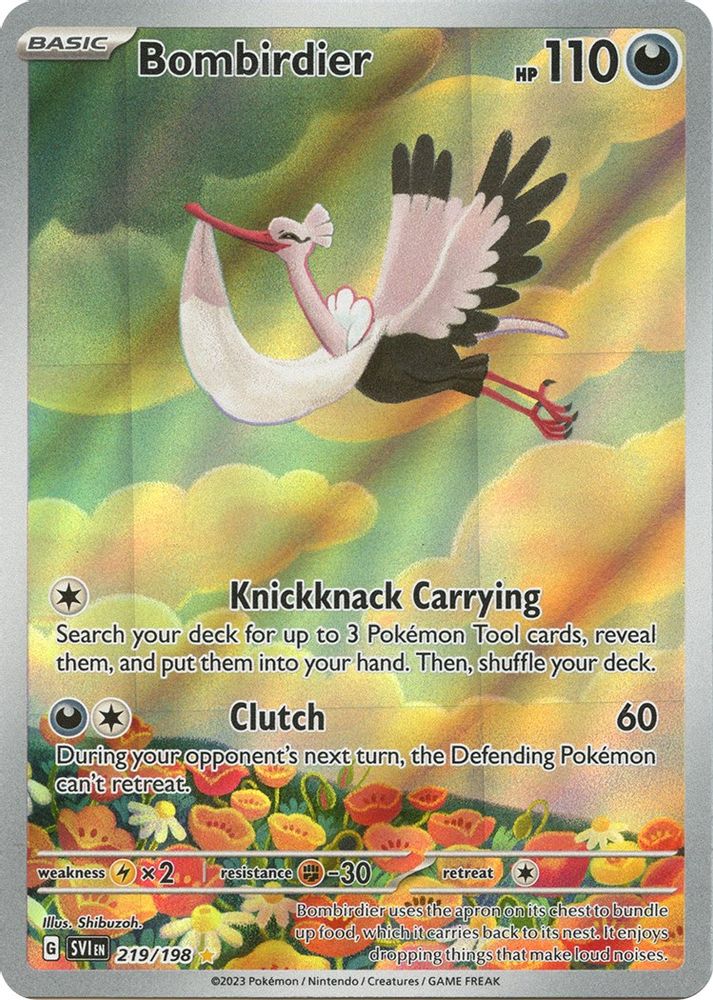 Bombirdier - [  219/198 ] - Illustration Rare - Pokemon SV01 Scarlet & Violet Base Set