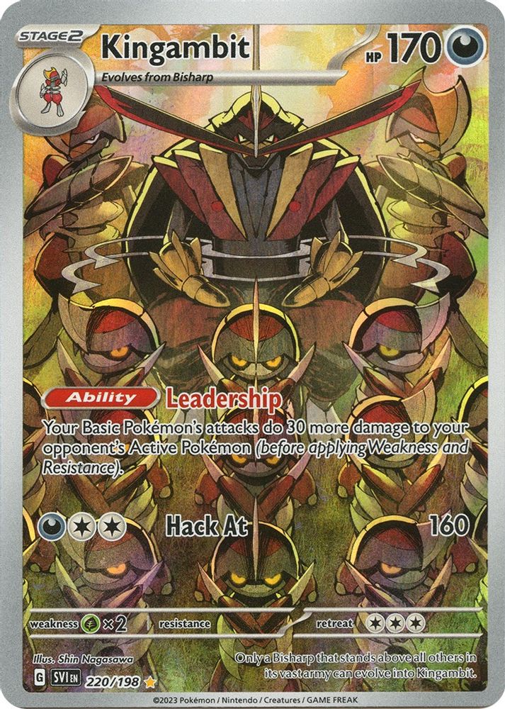 Kingambit - [  220/198 ] - Illustration Rare - Pokemon SV01 Scarlet & Violet Base Set