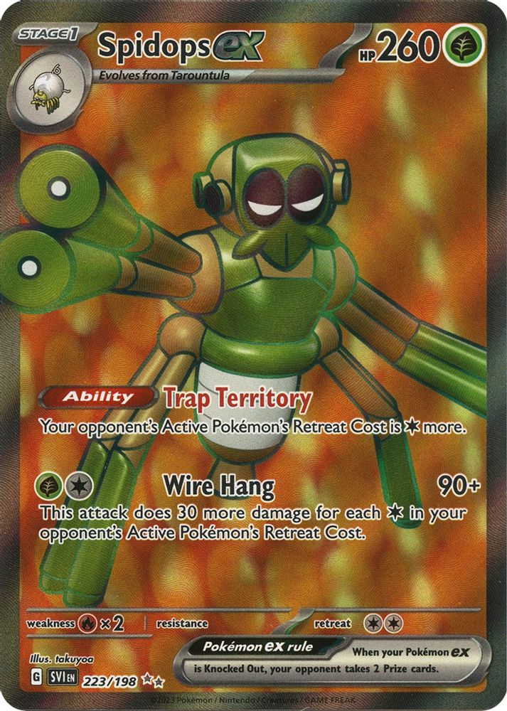 Spidops ex - [  223/198 ] - Ultra Rare - Pokemon SV01 Scarlet & Violet Base Set