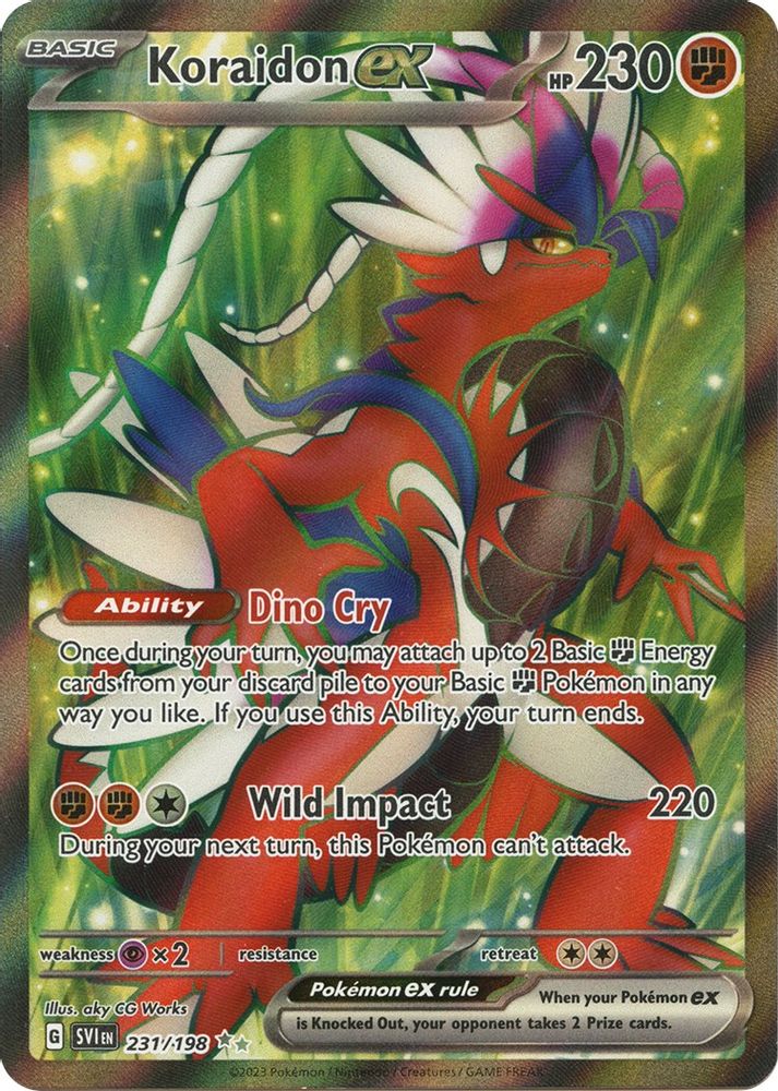 Koraidon ex - [  231/198 ] - Ultra Rare - Pokemon SV01 Scarlet & Violet Base Set
