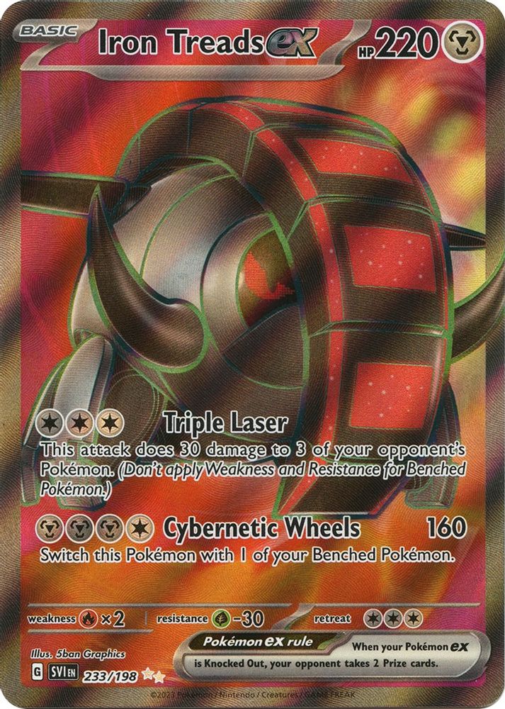Iron Treads ex - [  233/198 ] - Ultra Rare - Pokemon SV01 Scarlet & Violet Base Set