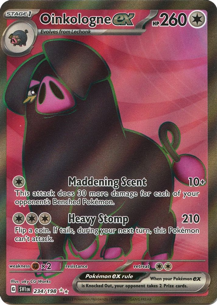 Oinkologne ex - [  234/198 ] - Ultra Rare - Pokemon SV01 Scarlet & Violet Base Set