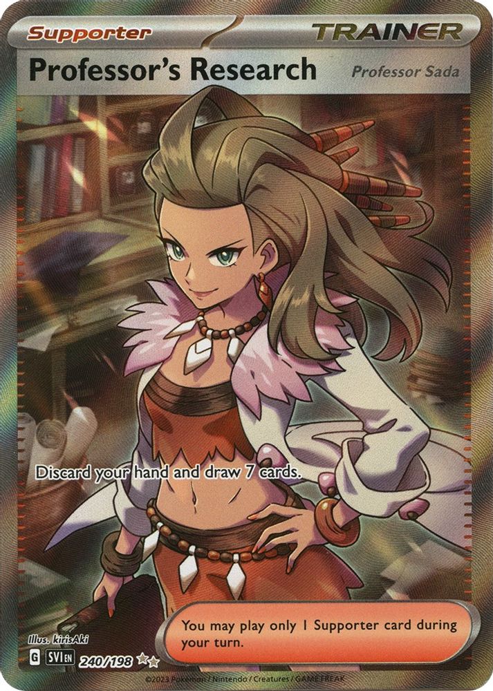 Professor's Research - [  240/198 ] - Ultra Rare - Pokemon SV01 Scarlet & Violet Base Set