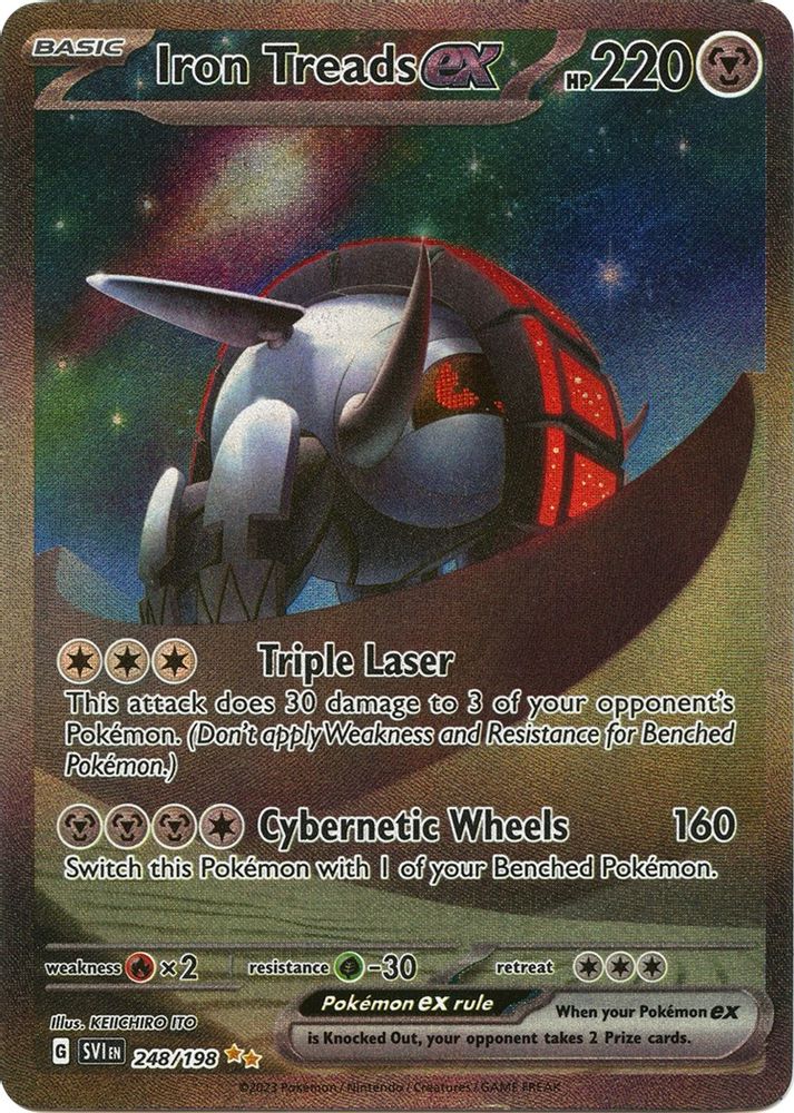 Iron Treads ex - [  248/198 ] - Special Illustration Rare - Pokemon SV01 Scarlet & Violet Base Set