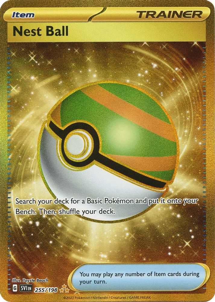 Nest Ball - [  255/198 ] - Hyper Rare - Pokemon SV01 Scarlet & Violet Base Set