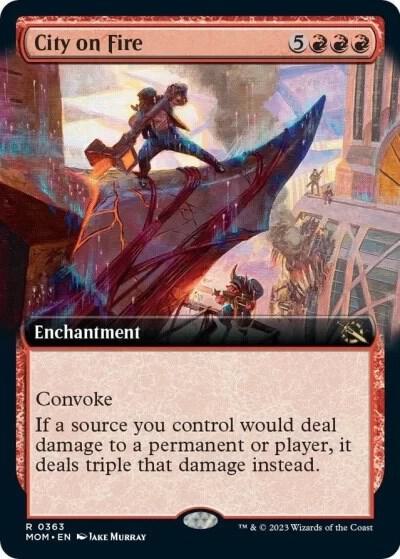 EXTENDED ART City on Fire - #363 - Rare March of the Machine