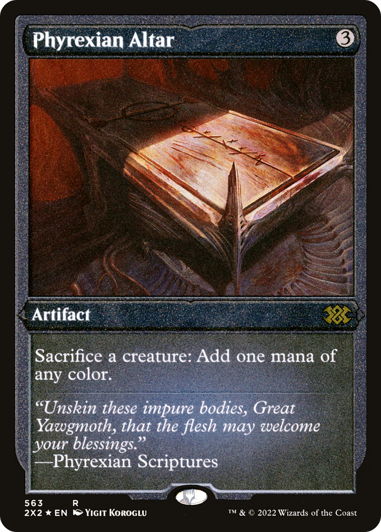 [ EF ] [FOIL] Phyrexian Altar (Foil Etched) #563 - RARE 2X2 - Double Masters 2022