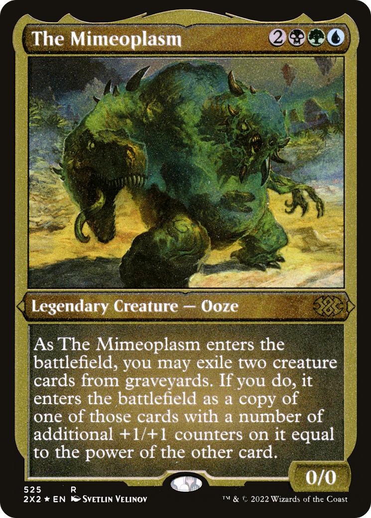 [ EF ] [FOIL] The Mimeoplasm (Foil Etched) #525 - RARE 2X2 - Double Masters 2022