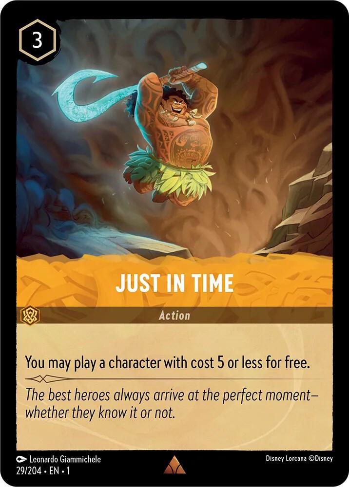Just in Time - 29/204 - Rare - Lorcana The First Chapter