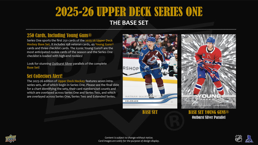 2025-26 Upper Deck Series 1 Hockey Blaster Box
