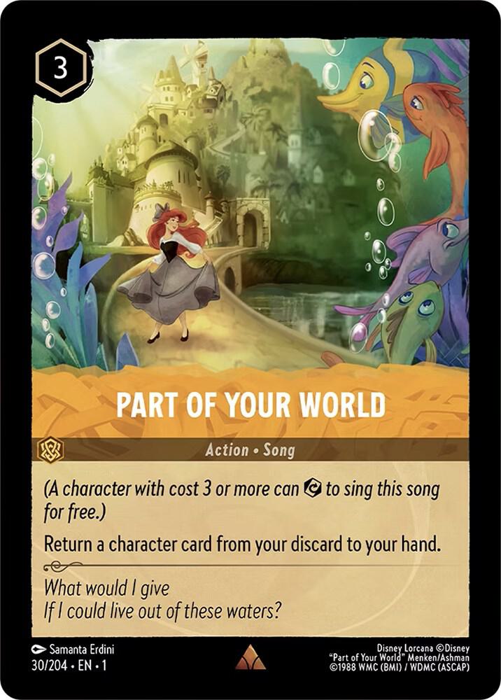 Part of Your World - 30/204 - Rare - Lorcana The First Chapter