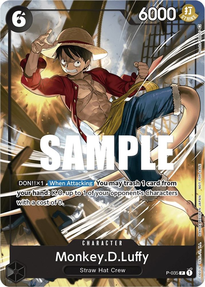 Monkey.D.Luffy - P-035 - One Piece Pirates Party Vol. 3 Promo