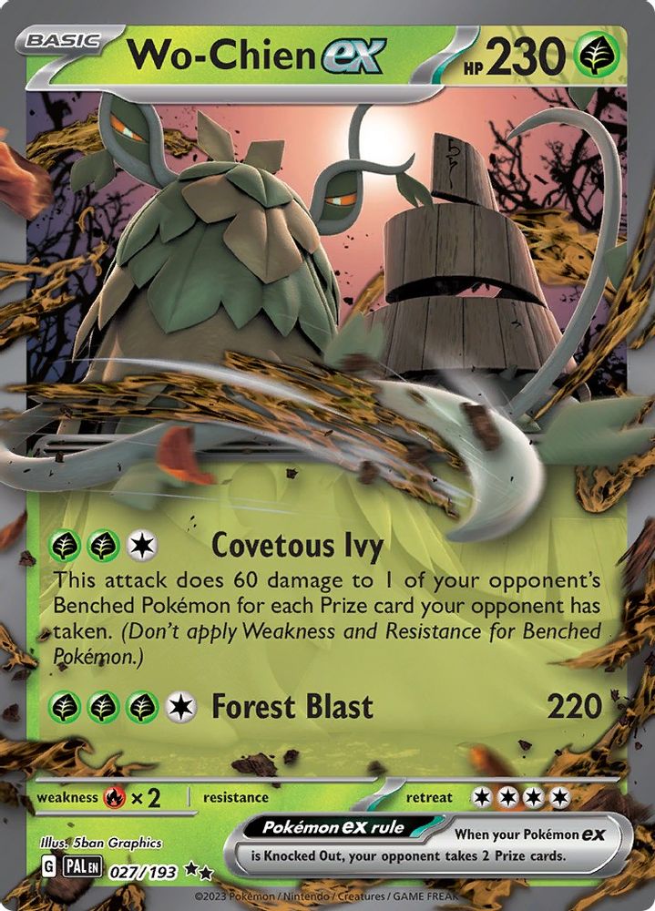 Wo - [  027/193 ] - Double Rare - Pokemon SV02 Paldea Evolved