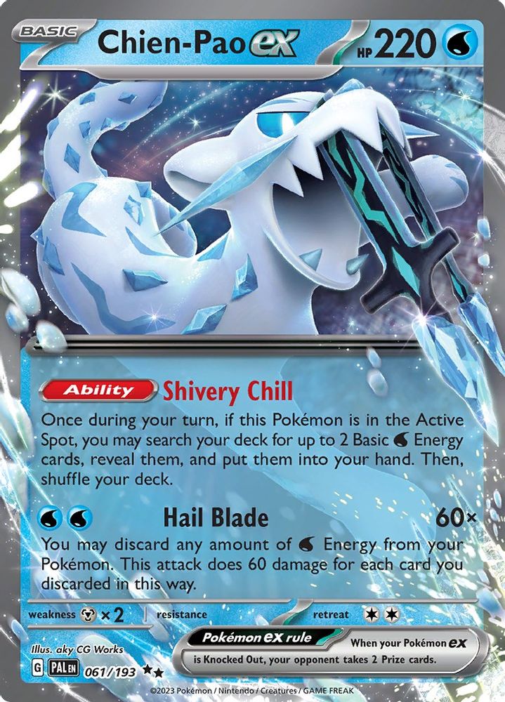 Chien - [  061/193 ] - Double Rare - Pokemon SV02 Paldea Evolved