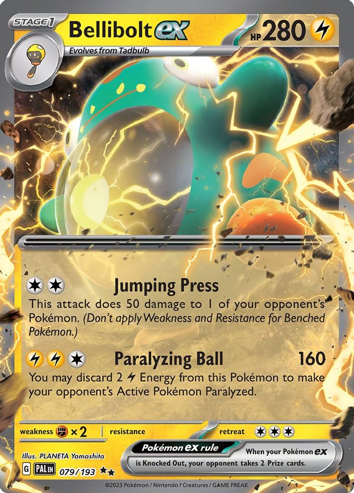 Bellibolt ex - [  079/193 ] - Double Rare - Pokemon SV02 Paldea Evolved
