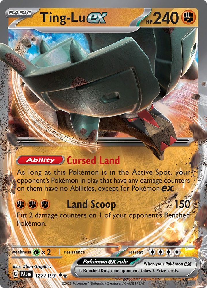 Ting-Lu ex - [  127/193 ] - Double Rare - Pokemon SV02 Paldea Evolved