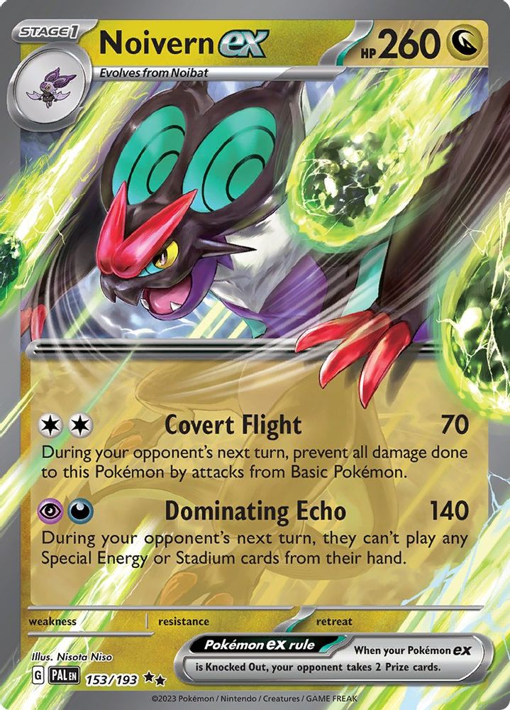 Noivern ex - [  153/193 ] - Double Rare - Pokemon SV02 Paldea Evolved