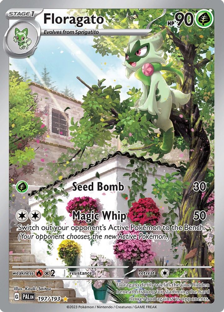 Floragato - [  197/193 ] - Illustration Rare - Pokemon SV02 Paldea Evolved