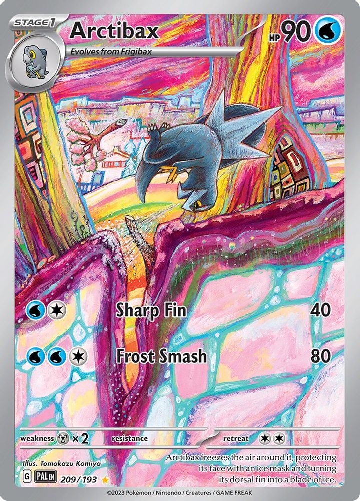 Arctibax - [  209/193 ] - Illustration Rare - Pokemon SV02 Paldea Evolved