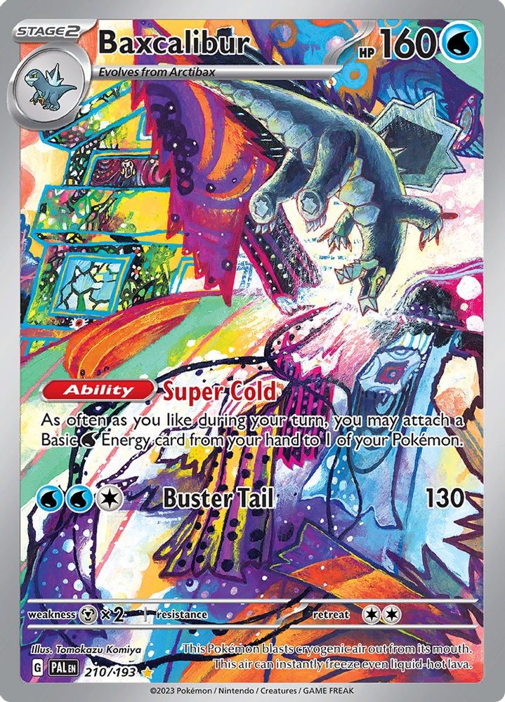 Baxcalibur - [  210/193 ] - Illustration Rare - Pokemon SV02 Paldea Evolved