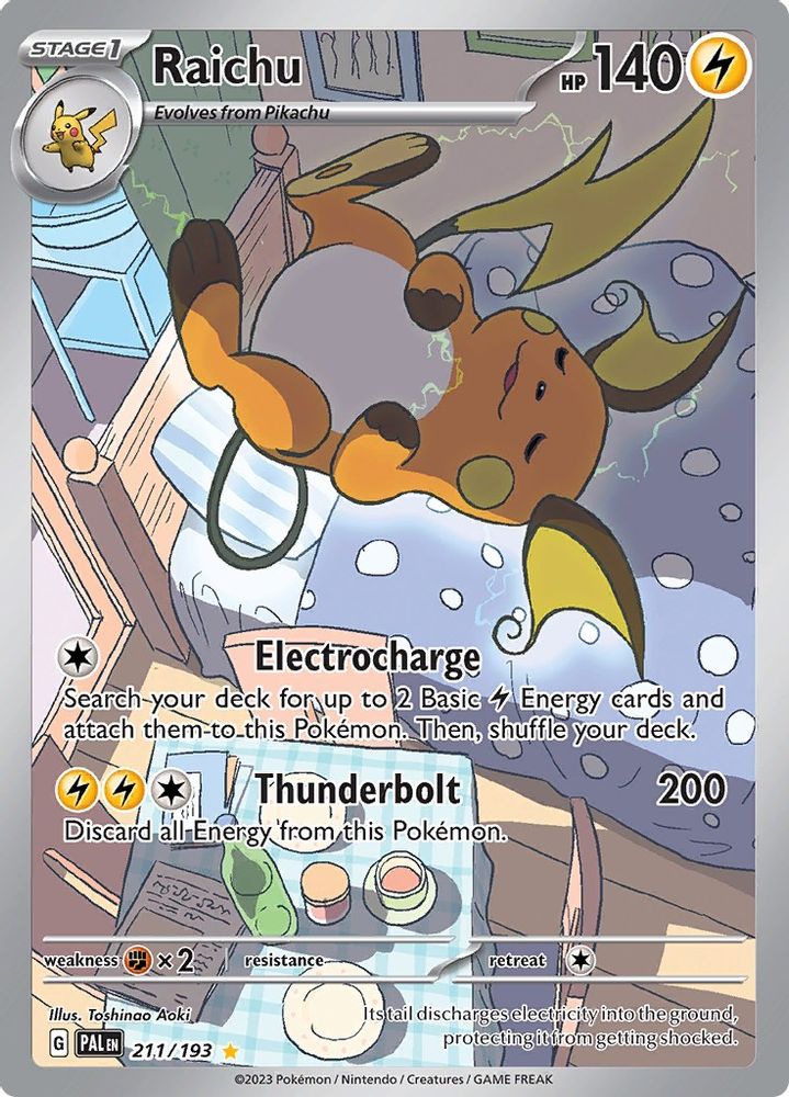 Raichu - [  211/193 ] - Illustration Rare - Pokemon SV02 Paldea Evolved
