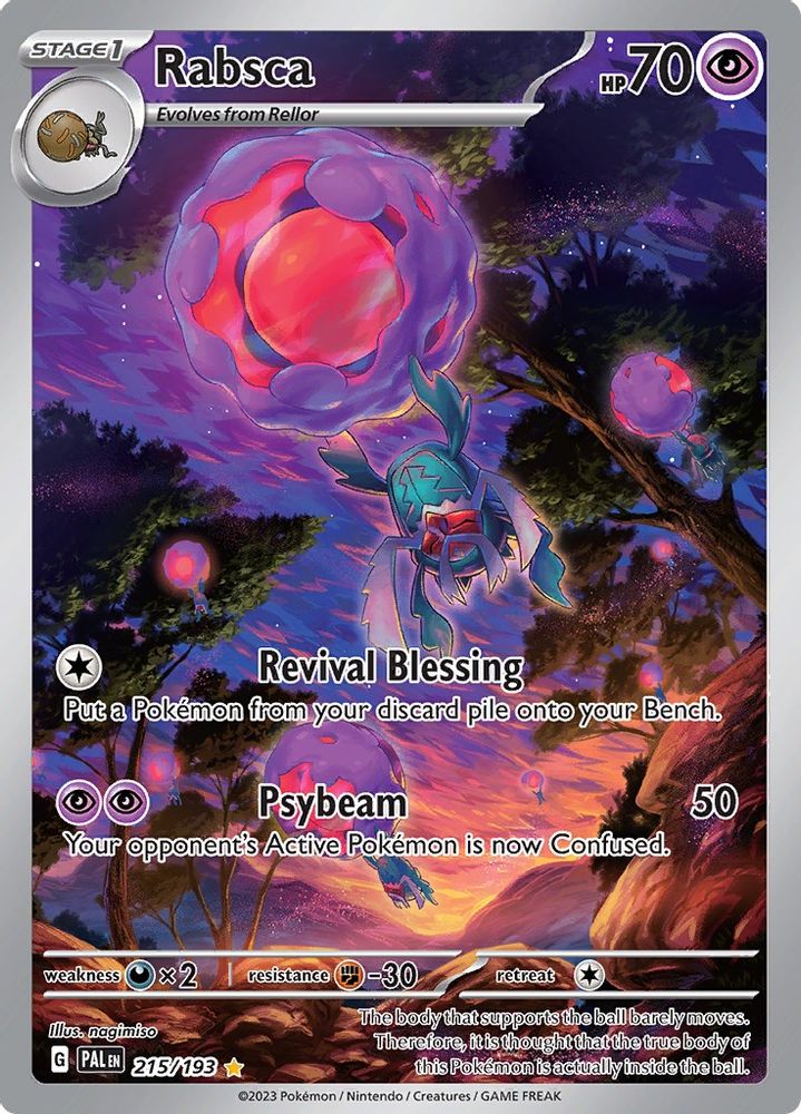 Rabsca - [  215/193 ] - Illustration Rare - Pokemon SV02 Paldea Evolved