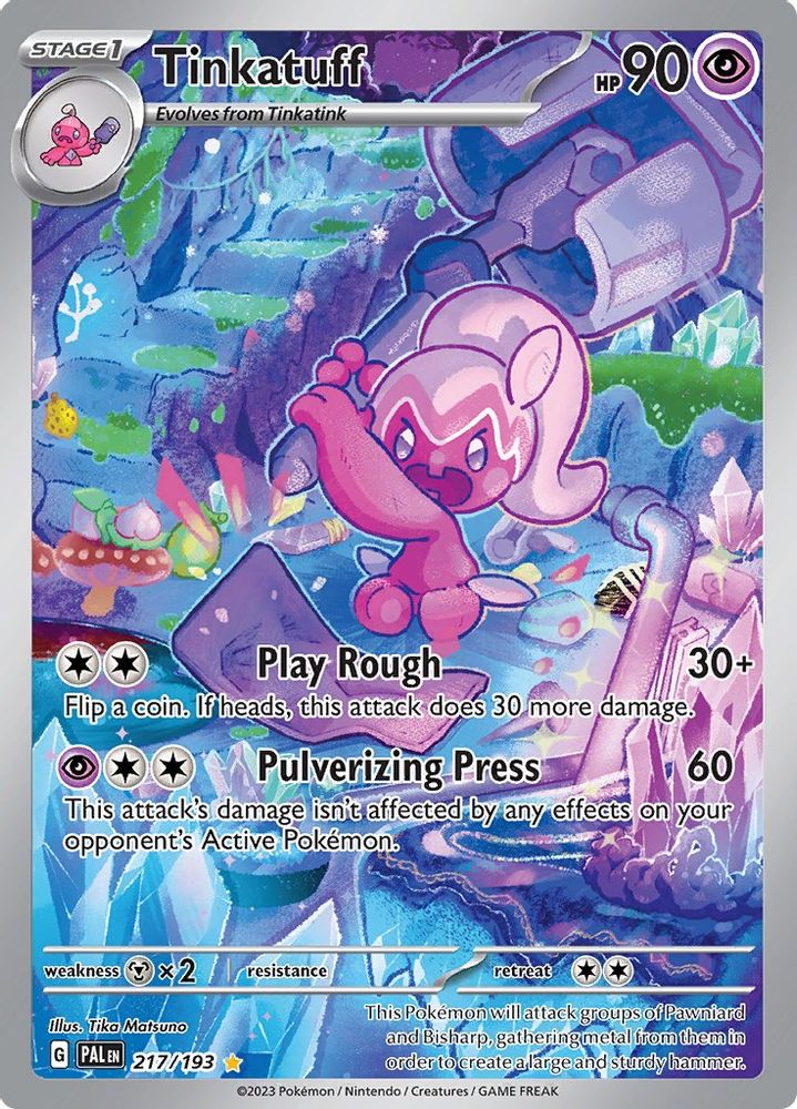Tinkatuff - [  217/193 ] - Illustration Rare - Pokemon SV02 Paldea Evolved