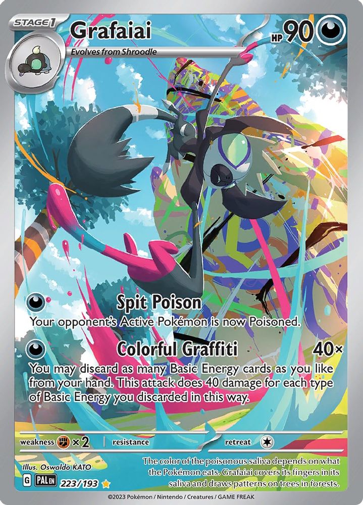 Grafaiai - [  223/193 ] - Illustration Rare - Pokemon SV02 Paldea Evolved