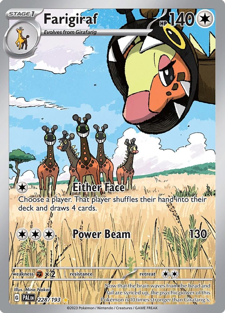 Farigiraf - [  228/193 ] - Illustration Rare - Pokemon SV02 Paldea Evolved