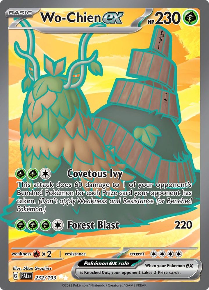 Wo - [  232/193 ] - Ultra Rare - Pokemon SV02 Paldea Evolved