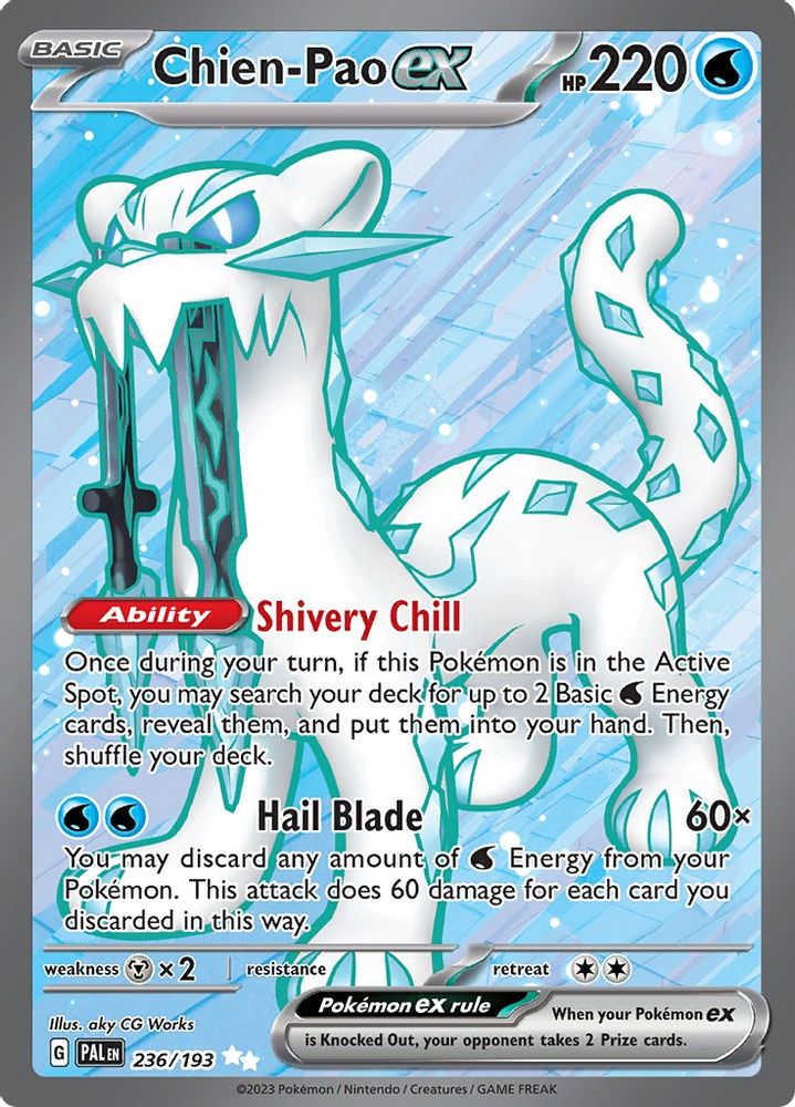 Chien - [  236/193 ] - Ultra Rare - Pokemon SV02 Paldea Evolved