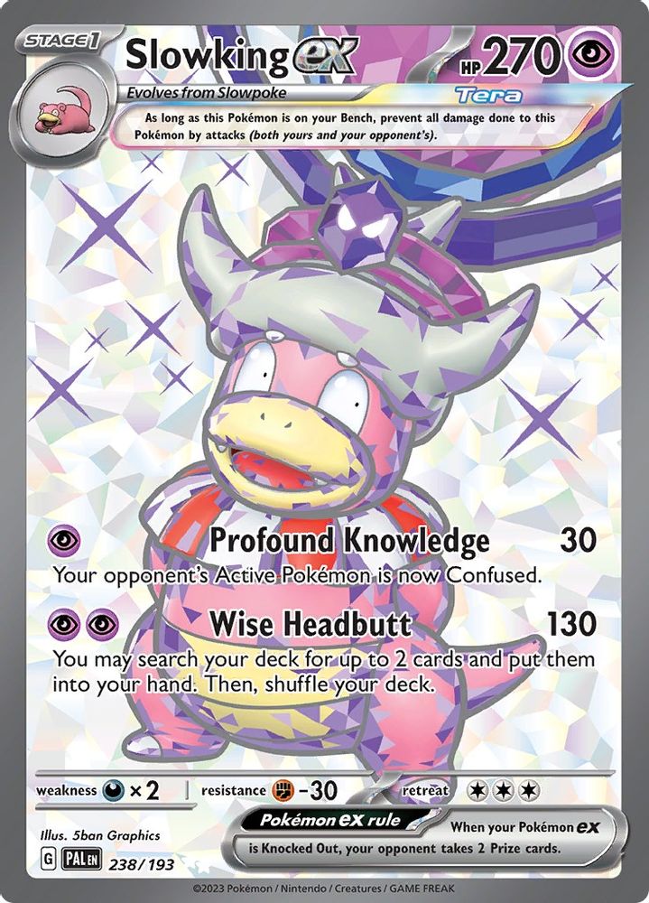 Slowking ex - [  238/193 ] - Ultra Rare - Pokemon SV02 Paldea Evolved