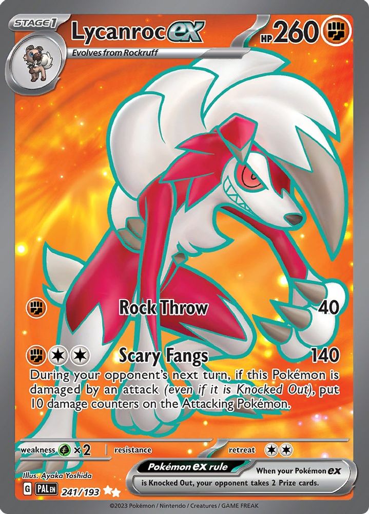 Lycanroc ex - [  241/193 ] - Ultra Rare - Pokemon SV02 Paldea Evolved