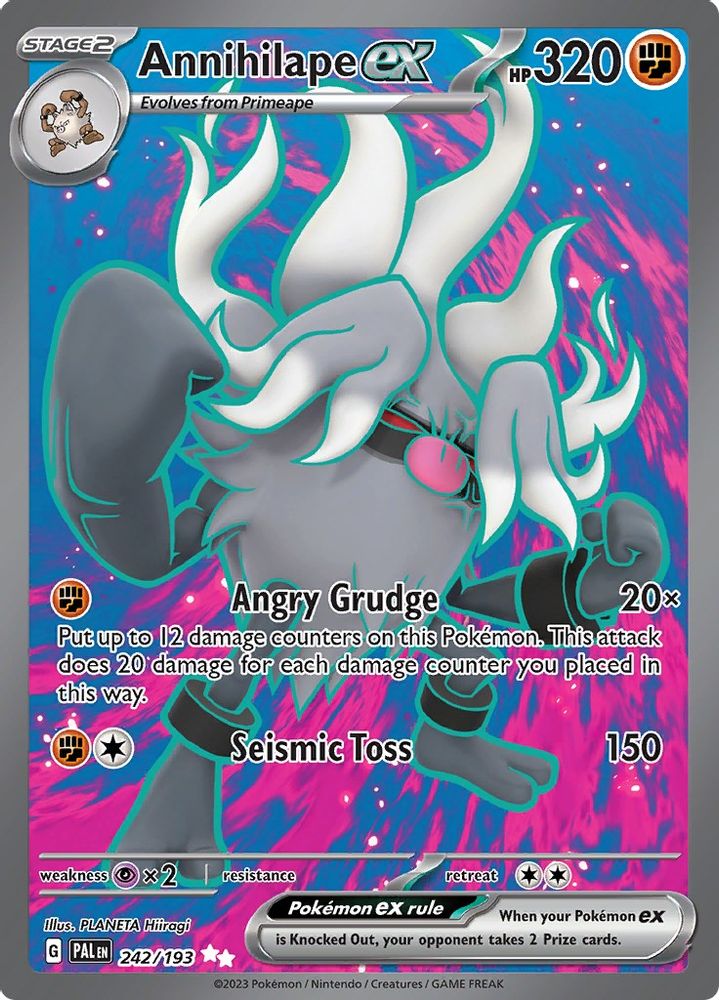 Annihilape ex - [  242/193 ] - Ultra Rare - Pokemon SV02 Paldea Evolved