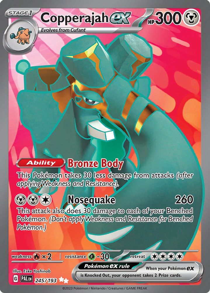 Copperajah ex - [  245/193 ] - Ultra Rare - Pokemon SV02 Paldea Evolved